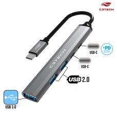 Hub Tipo C com 5 USB 3.0 HU-P300SI C3 Tech